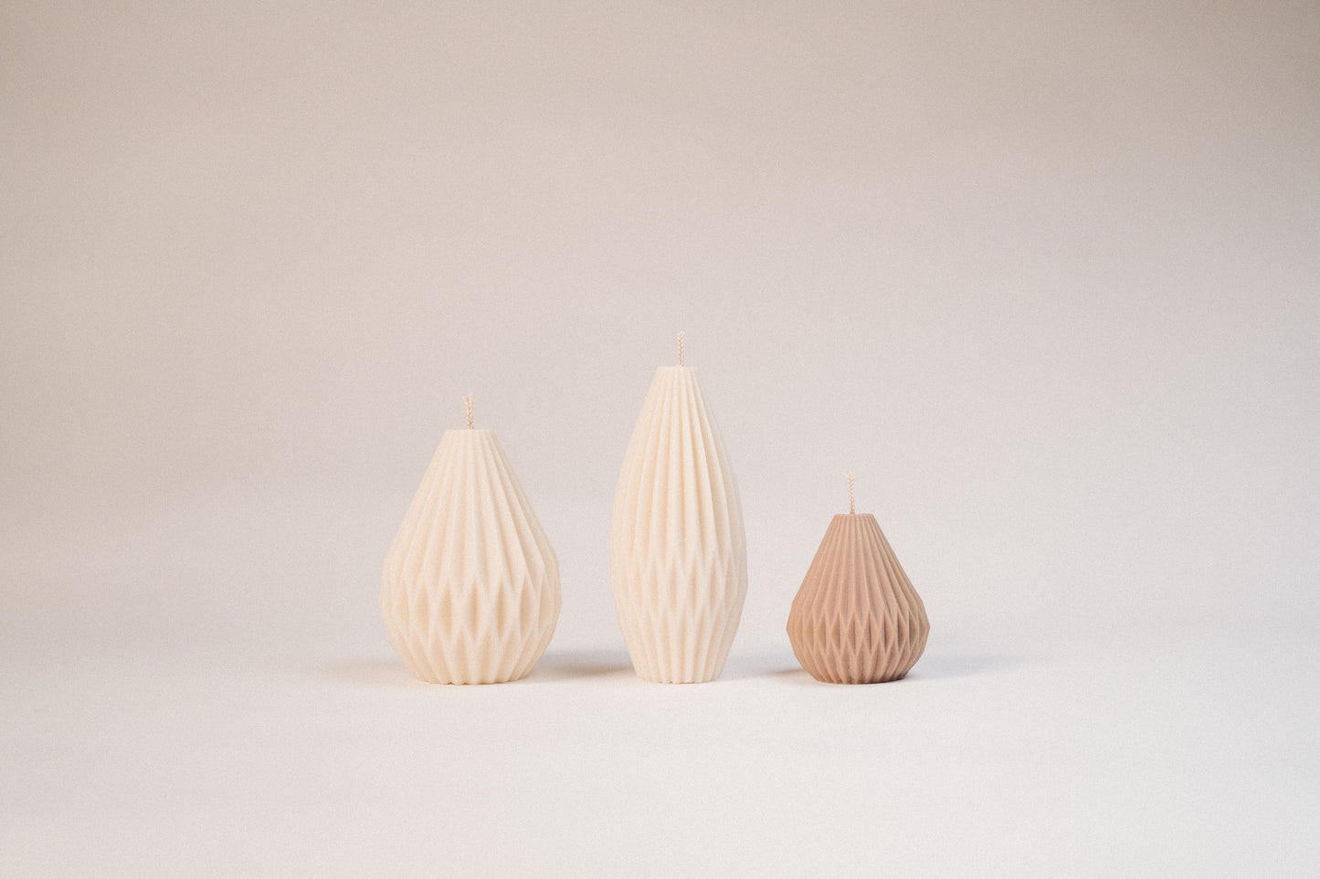 Set of Three Bara Brith Geometric Candles